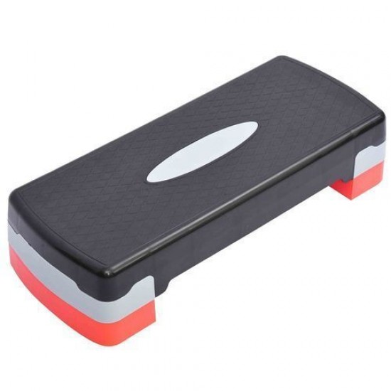 Aerobic Step - Portable  - Plastique - Noir/Rouge