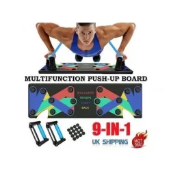 Push Up Board Pliable Planche de Musculation Multifonction avec Poignées de  Pompes pour Fitness à Domicile, Portable, Antiglisse 