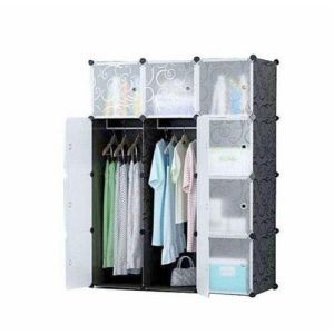 Armoire Penderie 3 Battants en plastique - 134 x 43 x 170 cm