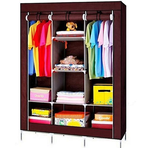 Armoire Penderie 3 Battants en tissu