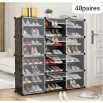 Armoire à Chaussures Etagère 48 paires