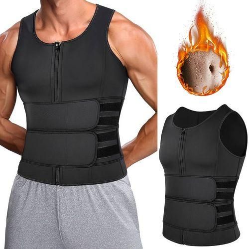 Gilet De Compression Pour Homme avec ceinture 2 en 1