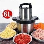 Hachoir électrique en inox 6 litres