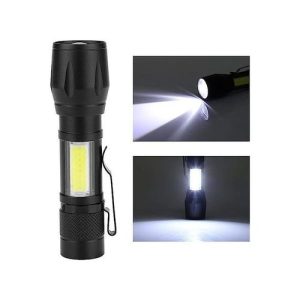 Mini lampe de poche torche LED + lumière latérale - Puissante