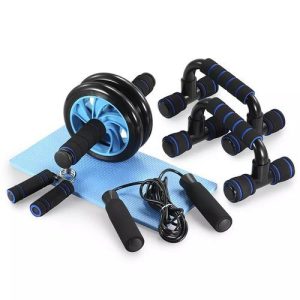 Roue Abdominale + push up + corde + exerceur de poignet