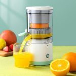 Presse-Agrumes Électrique Sans Fil 45 W En Acier Inoxydable