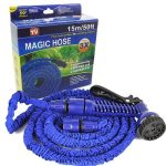Tuyau Arrosage Extensible + Pistolet À Eau 7 Jets + Embout Universel 15m