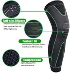 Genouillère longue élastique avec Compression, 1 pièce, de protection pour le sport