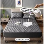 Drap housse lit imperméable protège matelas 3 places