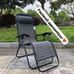 Chaise inclinable pliante avec repose-pied