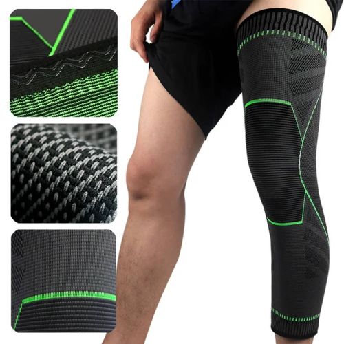 Genouillère longue élastique avec Compression, 1 pièce, de protection pour le sport – Image 2