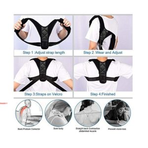 Correcteur de Posture - Support lombaire réglable pour dos Clavicule