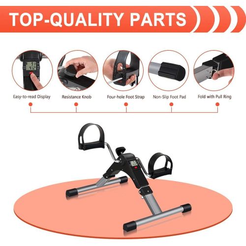 Mini Pédalier d'appartement Vélo Pliable Pour Fitness/Cardio Training - Écran LED – Image 3