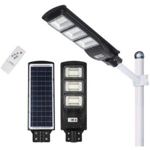 Lampe Solaire d'extérieur avec capteur de mouvement-& télécommande /150W