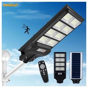 Lampe Solaire d'extérieur 1200W avec Détecteur de mouvement - télécommande