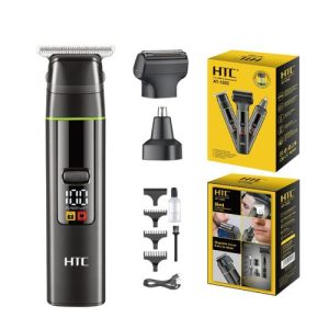 3-en-1 Tondeuse à cheveux Tondeuse à nez Rasoir à barbe avec kits d'affichage