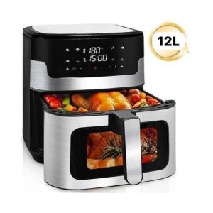Air fryer 12 Litres digital - friteuse à air sans huile de grande capacité