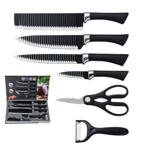 Ensemble de 6 couteaux inoxydables - de haute qualité pour la cuisine