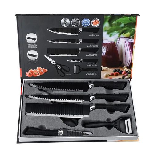 Ensemble de 6 couteaux inoxydables - de haute qualité pour la cuisine – Image 2